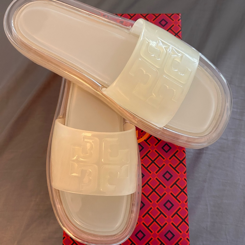 Tory Burch Bubble Jelly slides NIB size 8